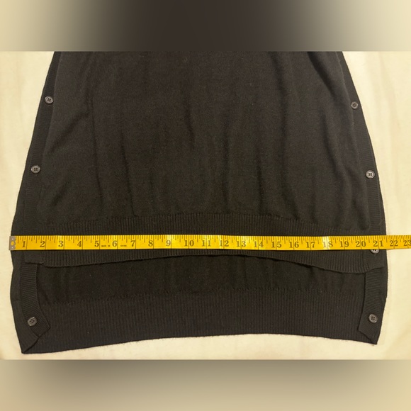 The Limited asymmetrical sleeveless turtleneck tunic, side button sweater, XL - Picture 6 of 9